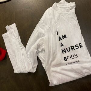 NWOT Figs “I am a nurse” long sleeve
